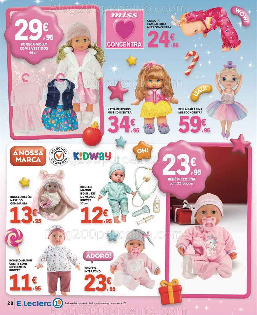 Antevisão Folheto E-LECLERC Brinquedos Natal Promoções de 11 novembro a 24 dezembro