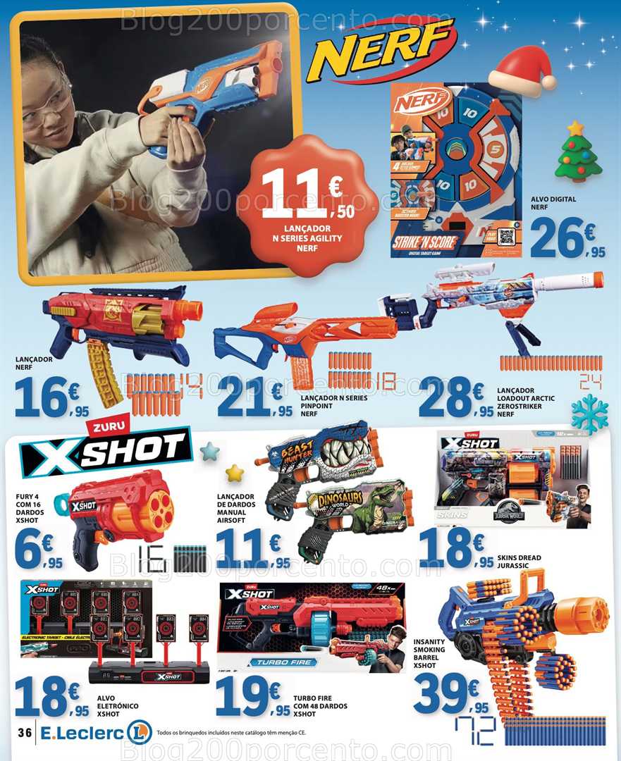Antevisão Folheto E-LECLERC Brinquedos Natal Promoções de 11 novembro a 24 dezembro