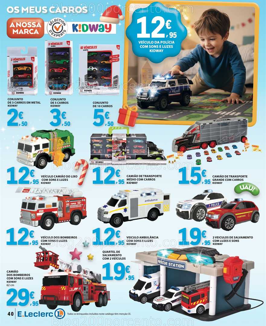 Antevisão Folheto E-LECLERC Brinquedos Natal Promoções de 11 novembro a 24 dezembro
