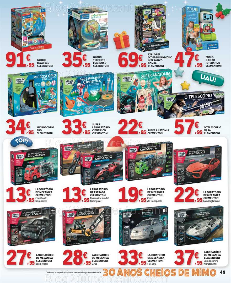Antevisão Folheto E-LECLERC Brinquedos Natal Promoções de 11 novembro a 24 dezembro