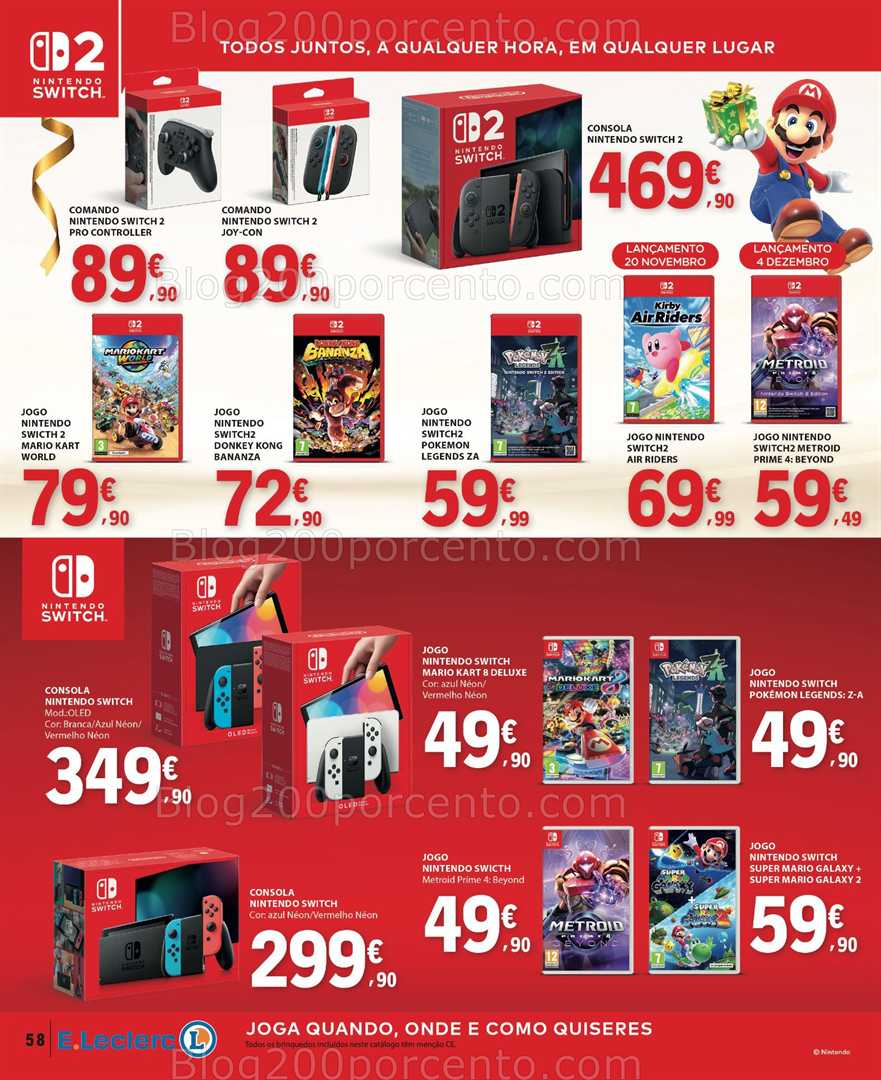 Antevisão Folheto E-LECLERC Brinquedos Natal Promoções de 11 novembro a 24 dezembro