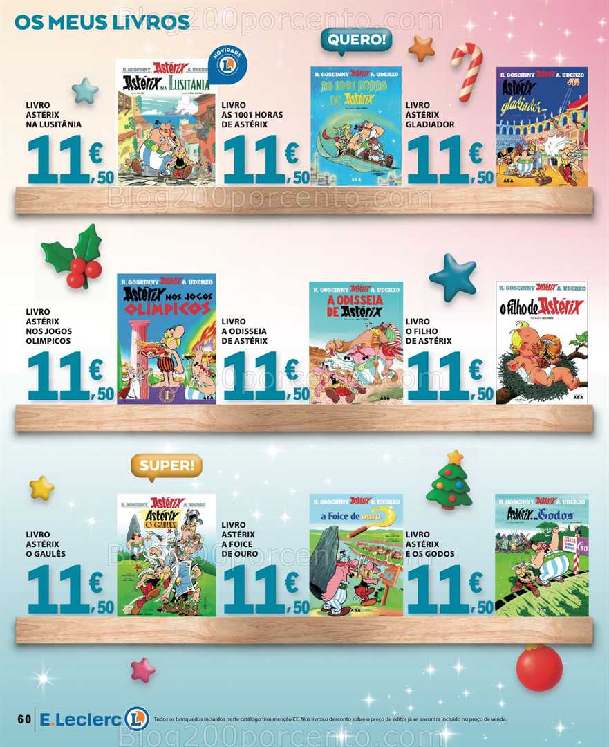 Antevisão Folheto E-LECLERC Brinquedos Natal Promoções de 11 novembro a 24 dezembro
