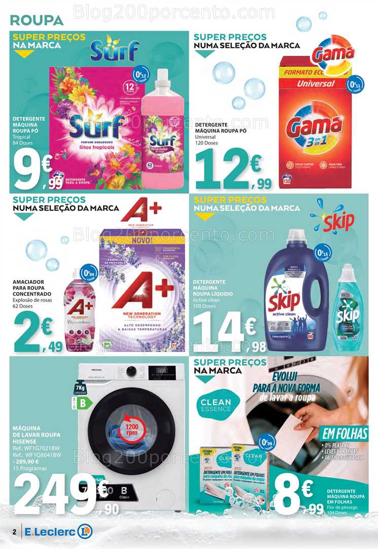 Antevisão Folheto E-LECLERC Higiene do Lar Promoções de 11 a 23 novembro