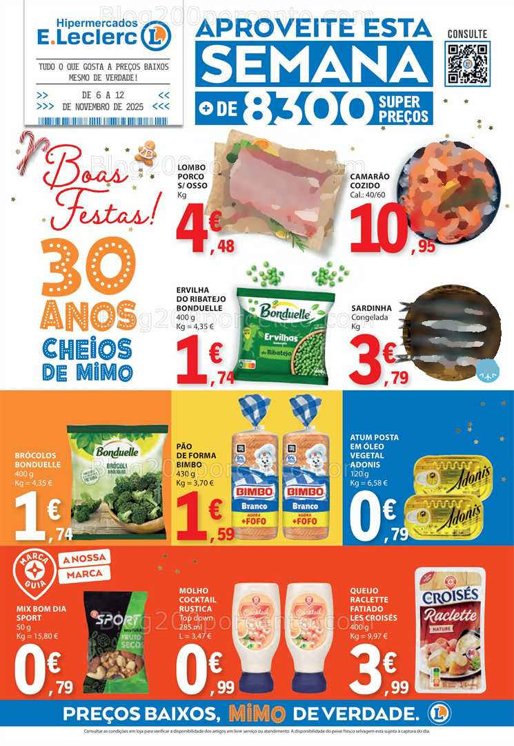 Antevisão Folheto E-LECLERC Aniversário Promoções de 6 a 12 novembro