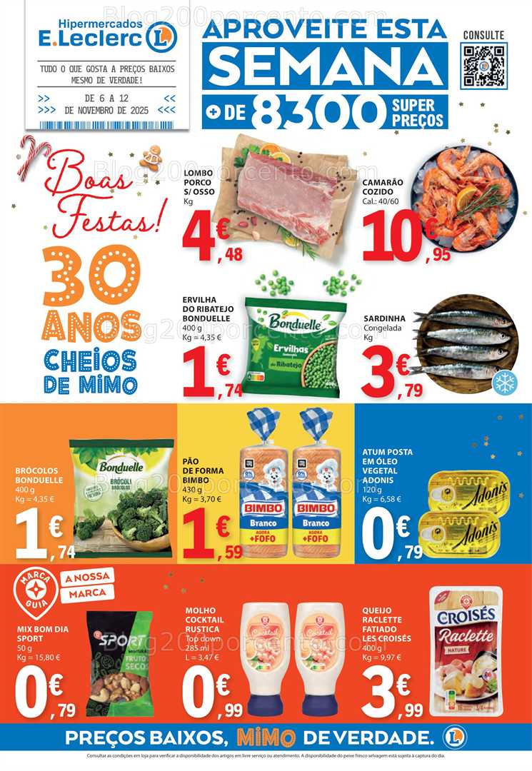 Antevisão Folheto E-LECLERC Aniversário Promoções de 6 a 12 novembro