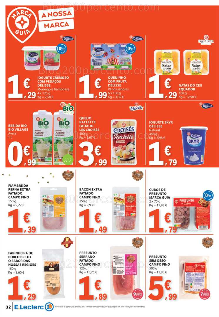 Antevisão Folheto E-LECLERC Marcas Próprias Promoções de 6 a 12 novembro