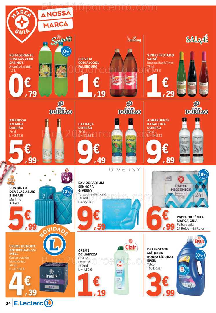 Antevisão Folheto E-LECLERC Marcas Próprias Promoções de 6 a 12 novembro