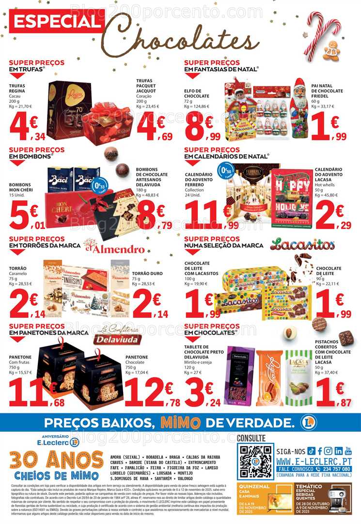 Antevisão Folheto E-LECLERC Aniversário Promoções de 6 a 12 novembro