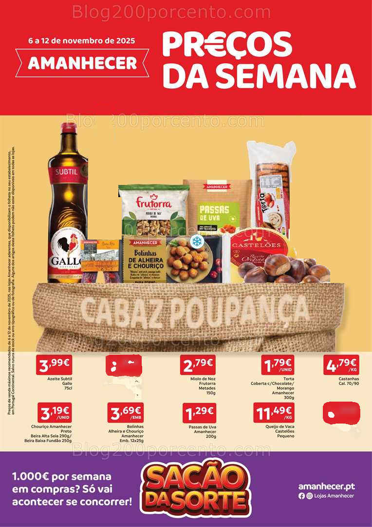 Antevisão Folheto AMANHECER Promoções de 6 a 12 novembro