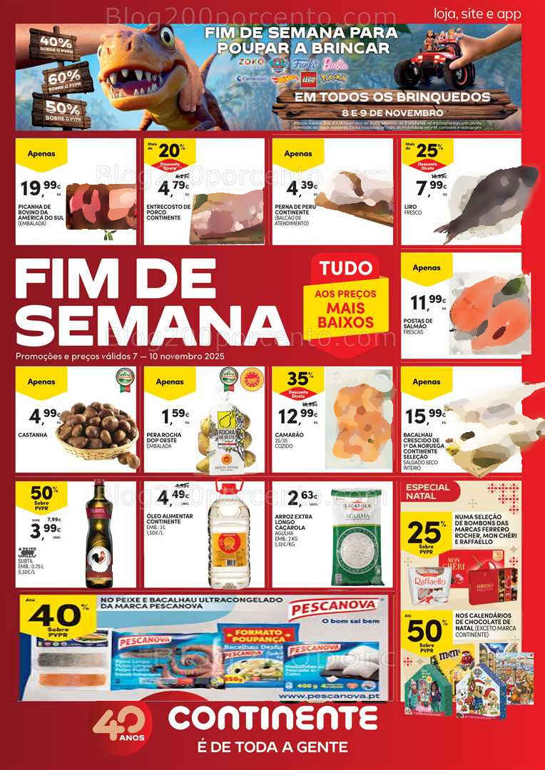 Antevisão Folheto CONTINENTE Promoções Fim de Semana - 7 a 10 novembro