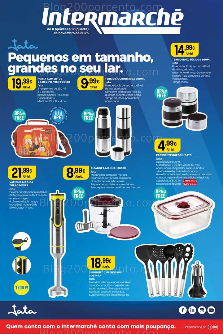 Antevisão Folheto INTERMARCHÉ Especial Bazar Jata Promoções de 6 a 12 novembro