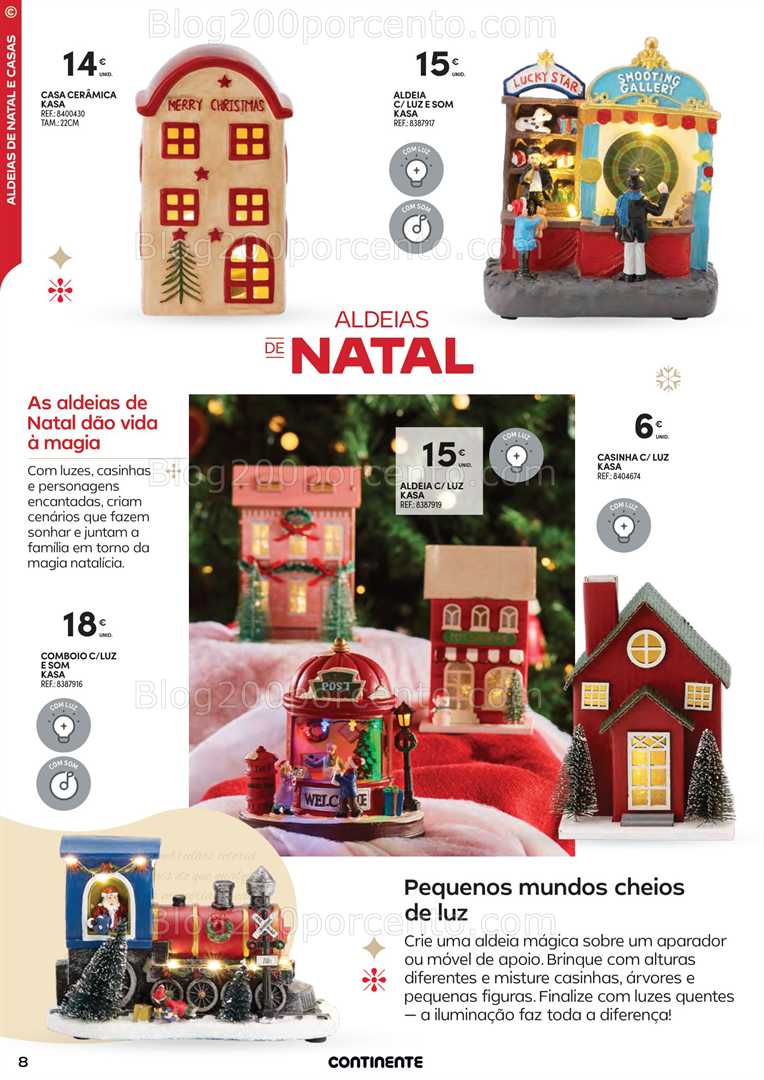 Antevisão Folheto CONTINENTE Decoração de Natal - 11 novembro a 24 dezembro