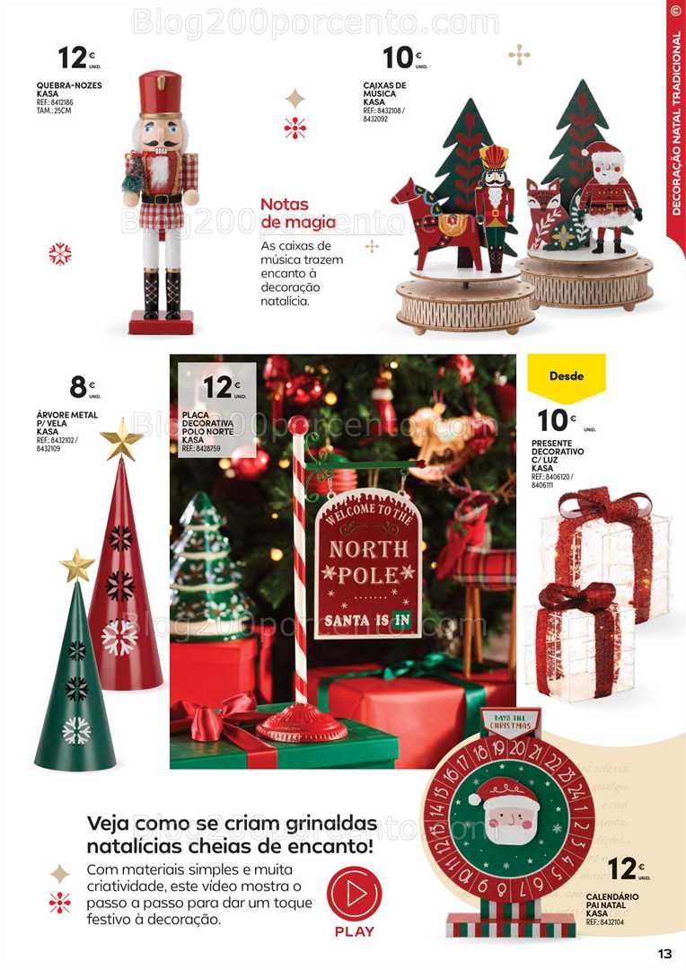 Antevisão Folheto CONTINENTE Decoração de Natal - 11 novembro a 24 dezembro