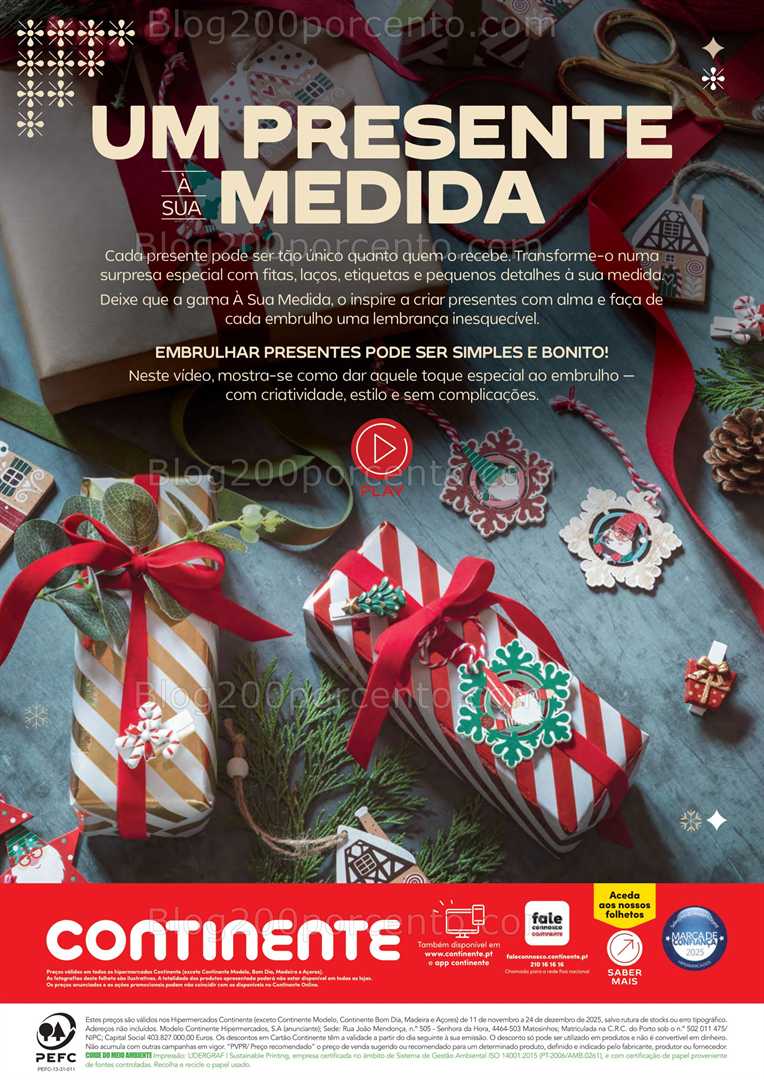 Antevisão Folheto CONTINENTE Ofertas de Natal - 11 novembro a 24 dezembro