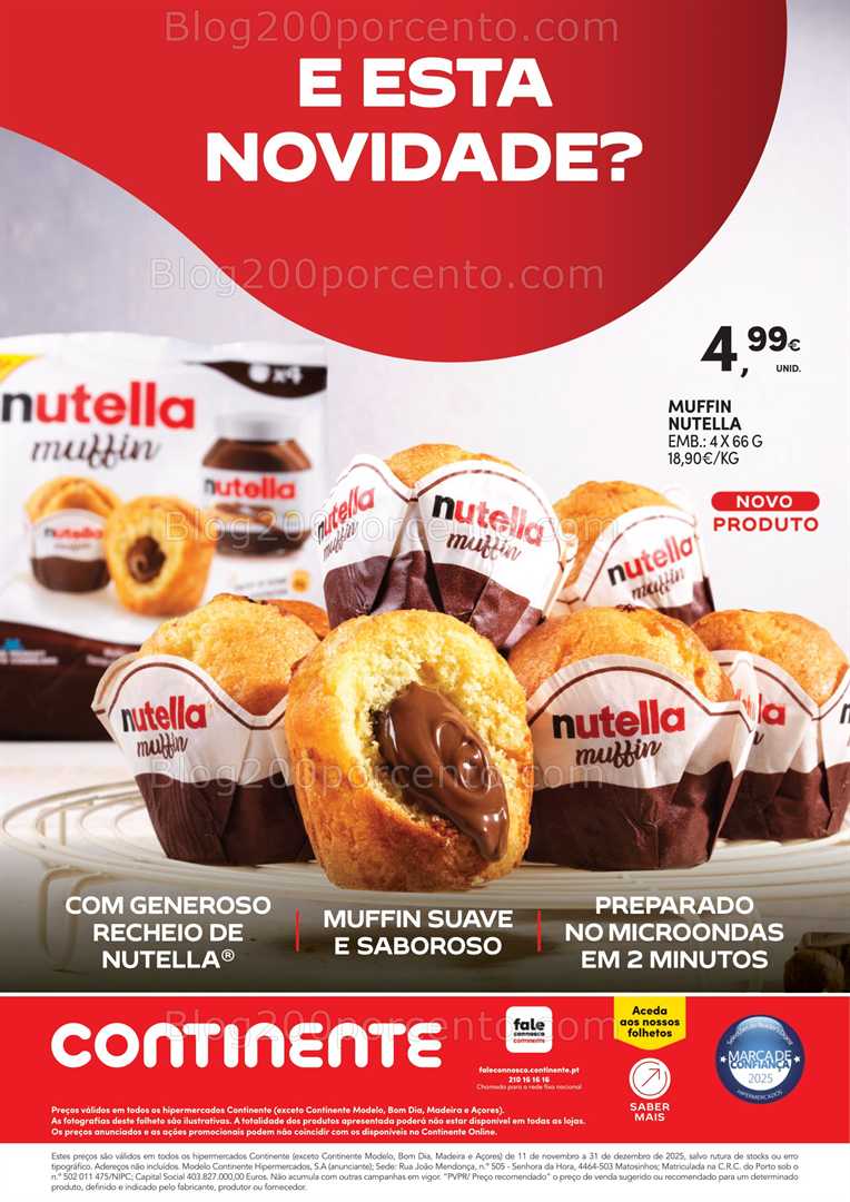 Antevisão Folheto CONTINENTE Novidades Promoções de 11 novembro a 31 dezembro
