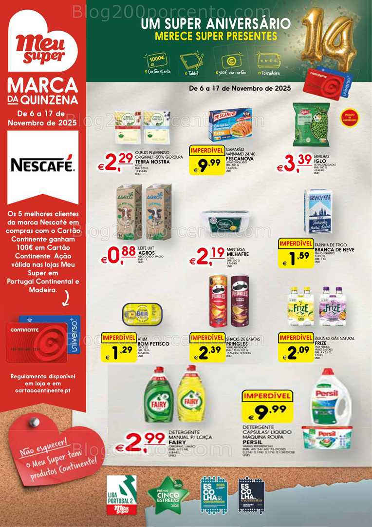 Antevisão Folheto MEU SUPER Promoções de 6 a 17 novembro