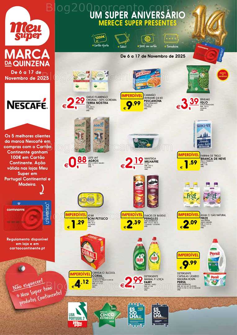 Antevisão Folheto MEU SUPER Promoções de 6 a 17 novembro