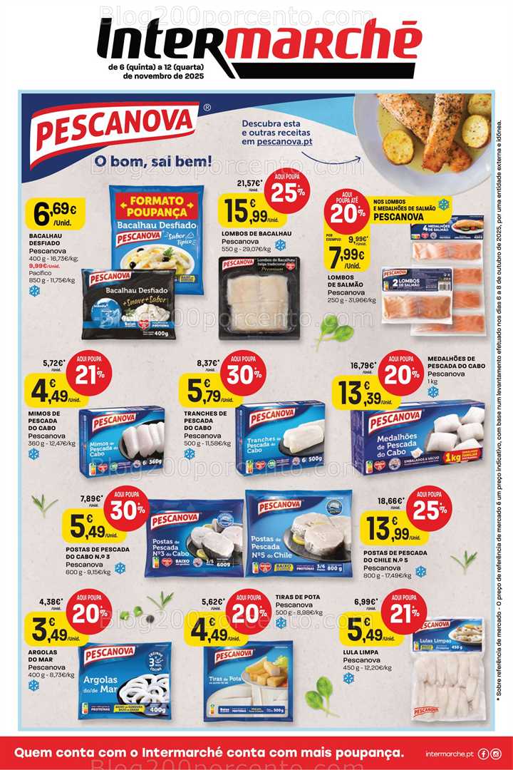 Antevisão Folheto INTERMARCHÉ Especial Pescanova Promoções de 6 a 12 novembro