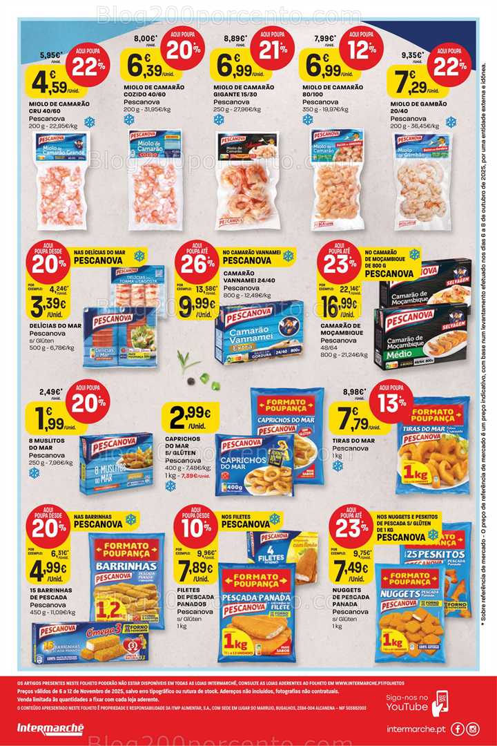 Antevisão Folheto INTERMARCHÉ Especial Pescanova Promoções de 6 a 12 novembro