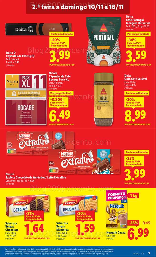 Antevisão Folheto LIDL Promoções de 10 a 16 novembro