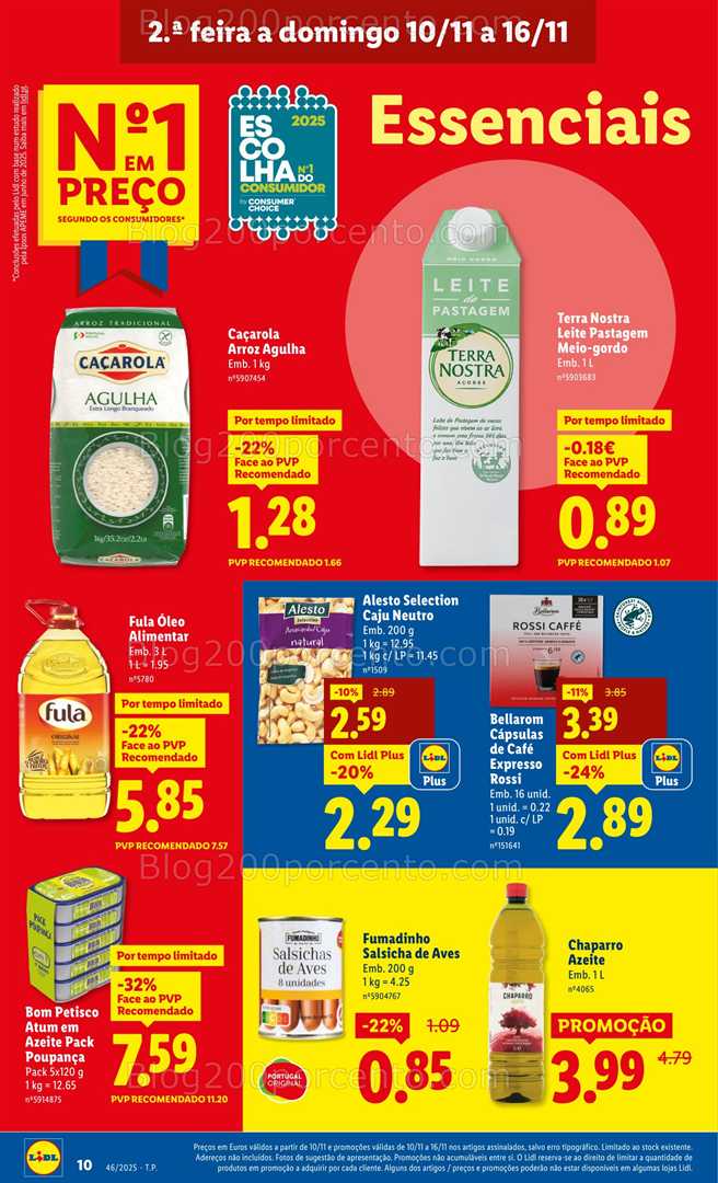 Antevisão Folheto LIDL Promoções de 10 a 16 novembro