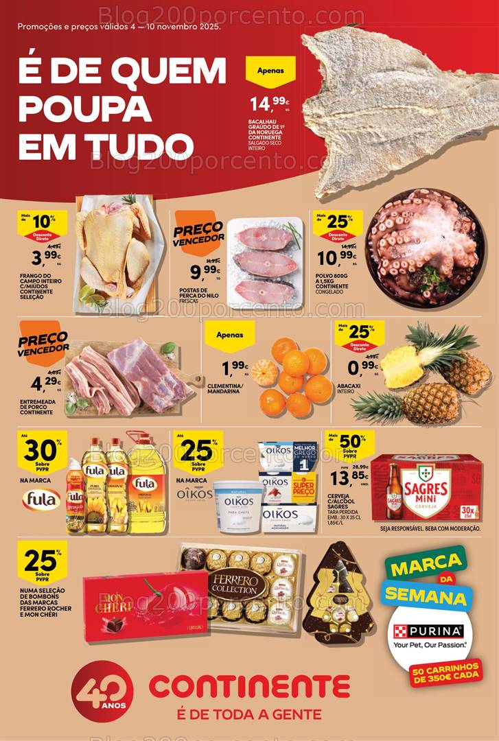 Antevisão Folheto CONTINENTE Bom Dia Promoções de 4 a 10 novembro