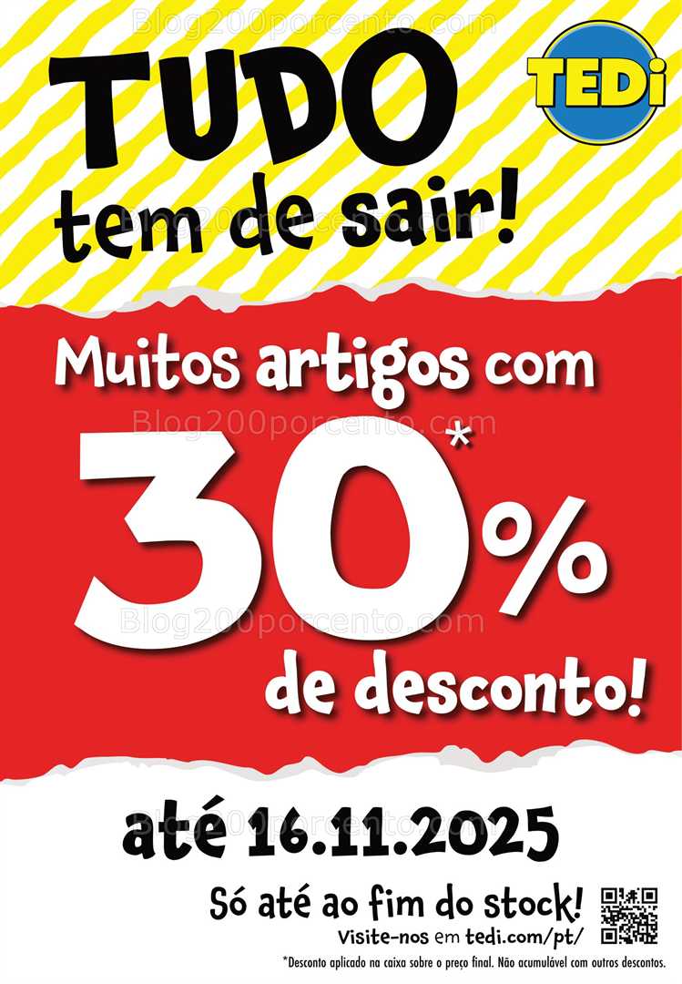 Antevisão Folheto TEDI Promoções de 7 a 16 novembro