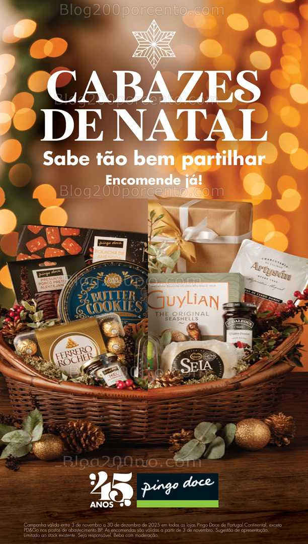 Antevisão Folheto PINGO DOCE Cabazes de Natal - 3 novembro a 30 dezembro