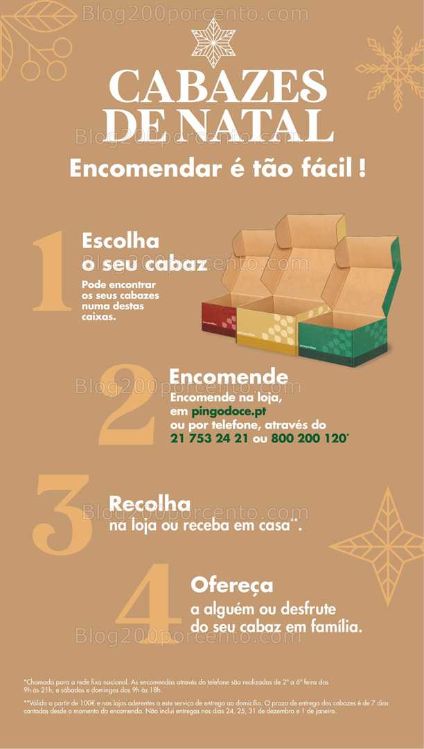 Antevisão Folheto PINGO DOCE Cabazes de Natal - 3 novembro a 30 dezembro