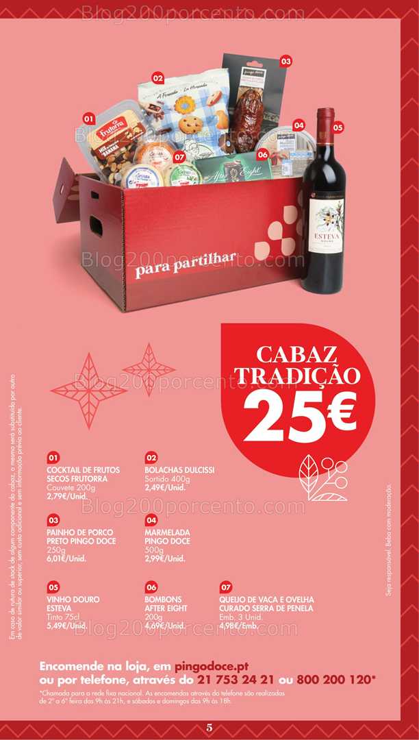 Antevisão Folheto PINGO DOCE Cabazes de Natal - 3 novembro a 30 dezembro