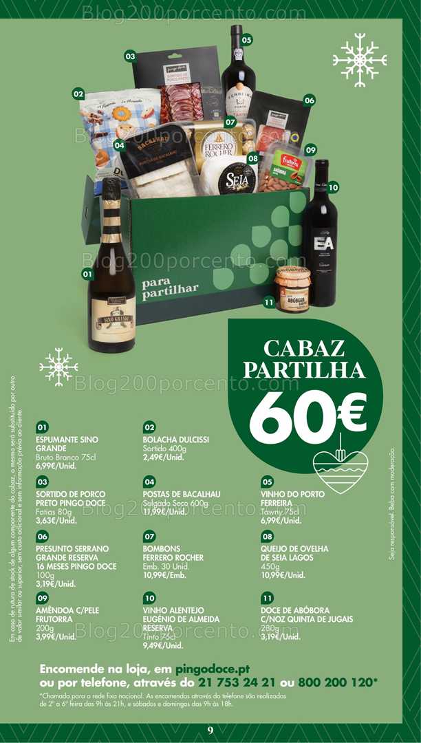 Antevisão Folheto PINGO DOCE Cabazes de Natal - 3 novembro a 30 dezembro