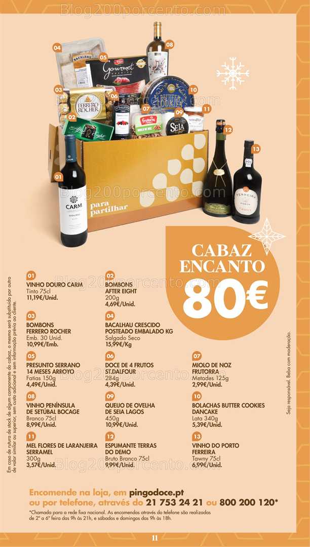 Antevisão Folheto PINGO DOCE Cabazes de Natal - 3 novembro a 30 dezembro