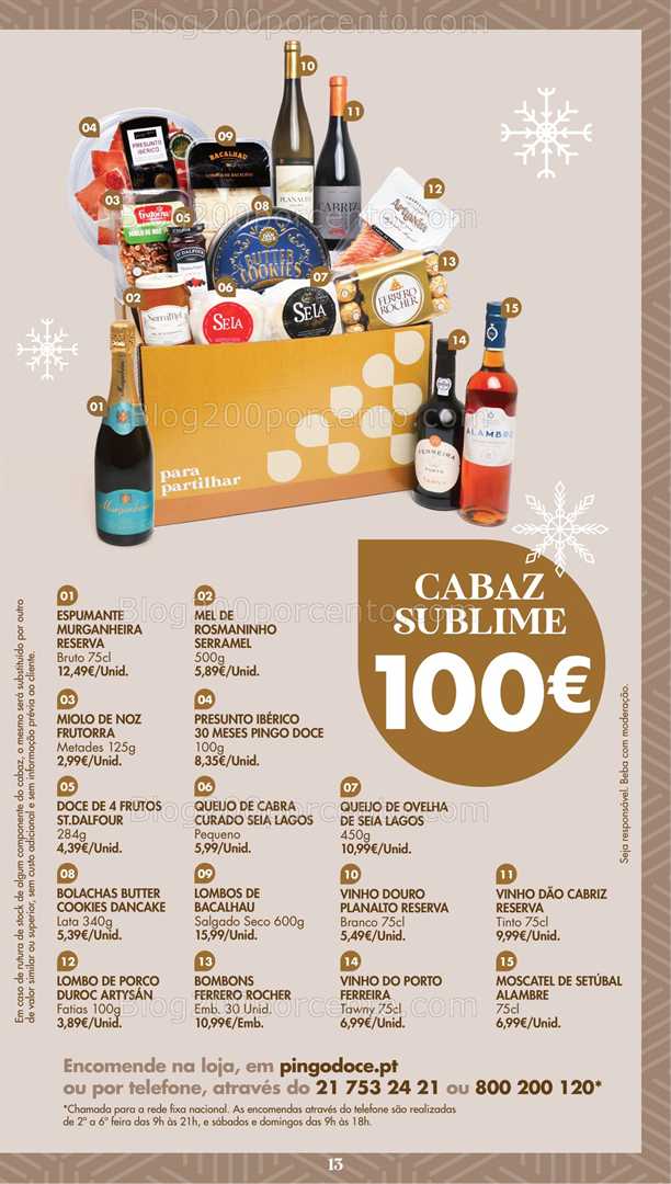 Antevisão Folheto PINGO DOCE Cabazes de Natal - 3 novembro a 30 dezembro