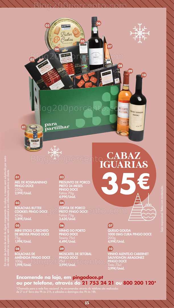Antevisão Folheto PINGO DOCE Cabazes de Natal - 3 novembro a 30 dezembro