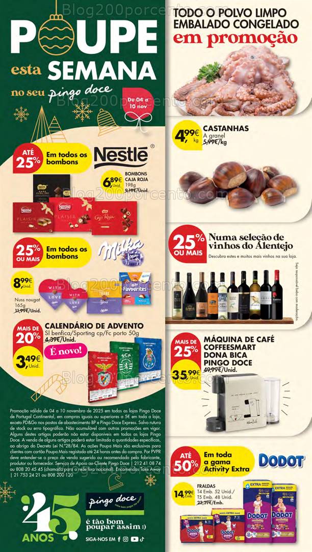 Antevisão Folheto PINGO DOCE Lojas Pequenas Promoções de 4 a 10 novembro