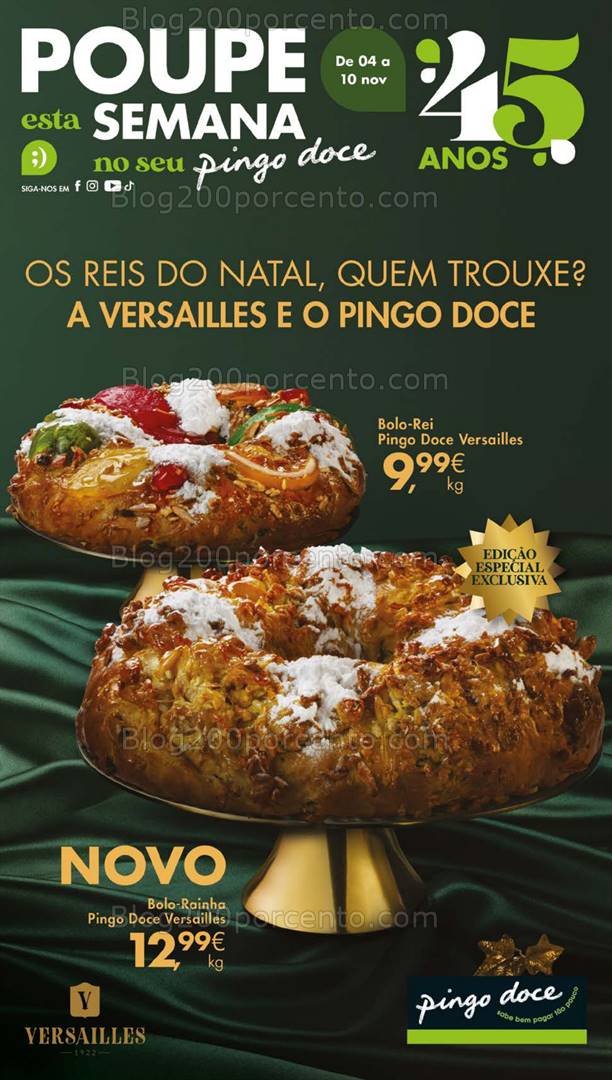 Antevisão Folheto PINGO DOCE Lojas Grandes Promoções de 4 a 10 novembro
