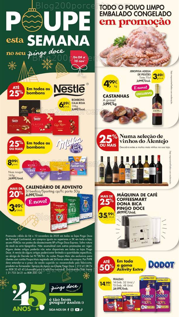 Antevisão Folheto PINGO DOCE Lojas Grandes Promoções de 4 a 10 novembro