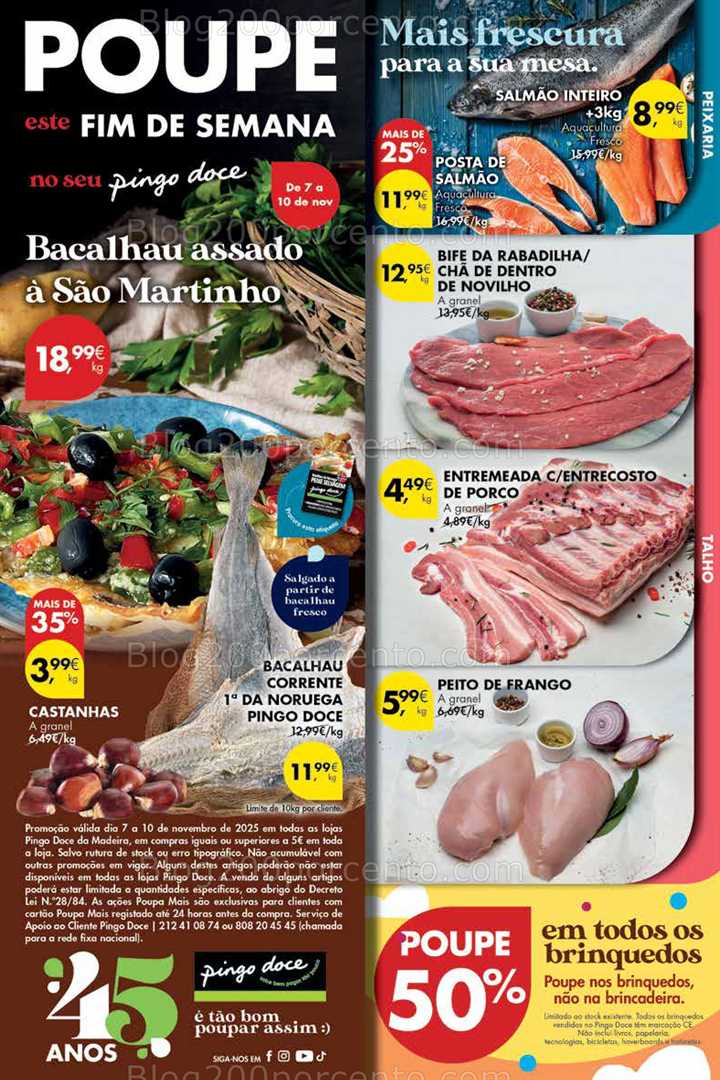 Antevisão Folheto PINGO DOCE Madeira Promoções Fim de Semana - 7 a 10 novembro