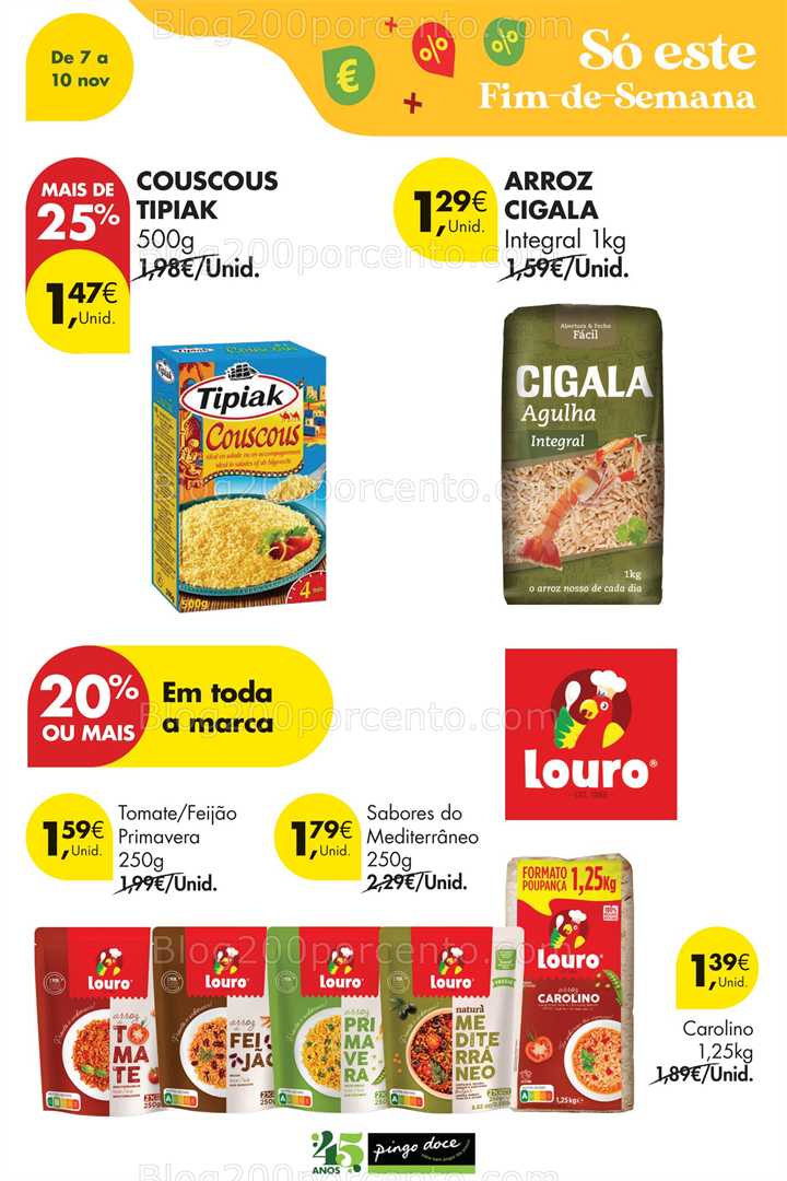 Antevisão Folheto PINGO DOCE Promoções Fim de Semana - 7 a 10 novembro