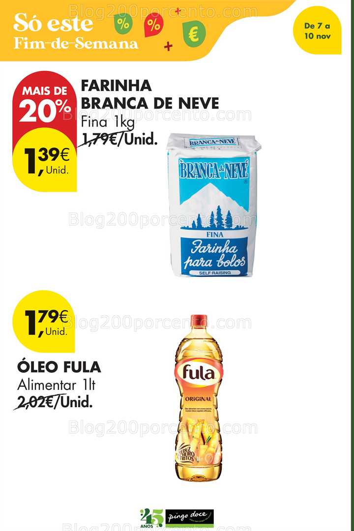 Antevisão Folheto PINGO DOCE Promoções Fim de Semana - 7 a 10 novembro
