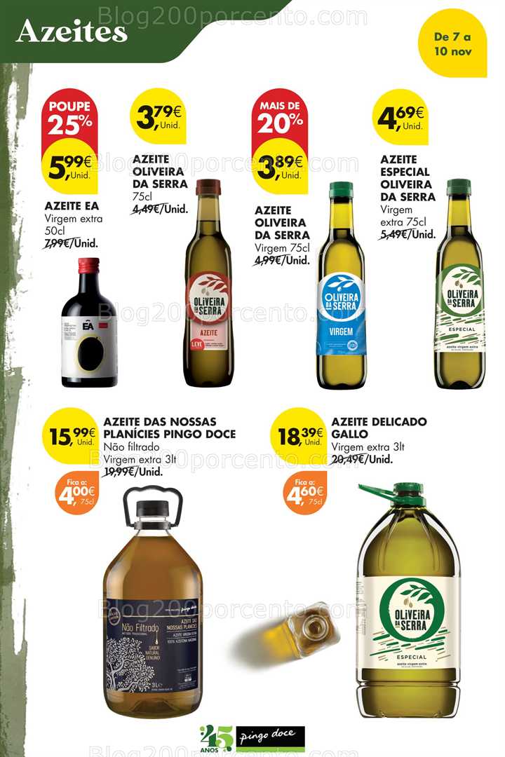 Antevisão Folheto PINGO DOCE Promoções Fim de Semana - 7 a 10 novembro