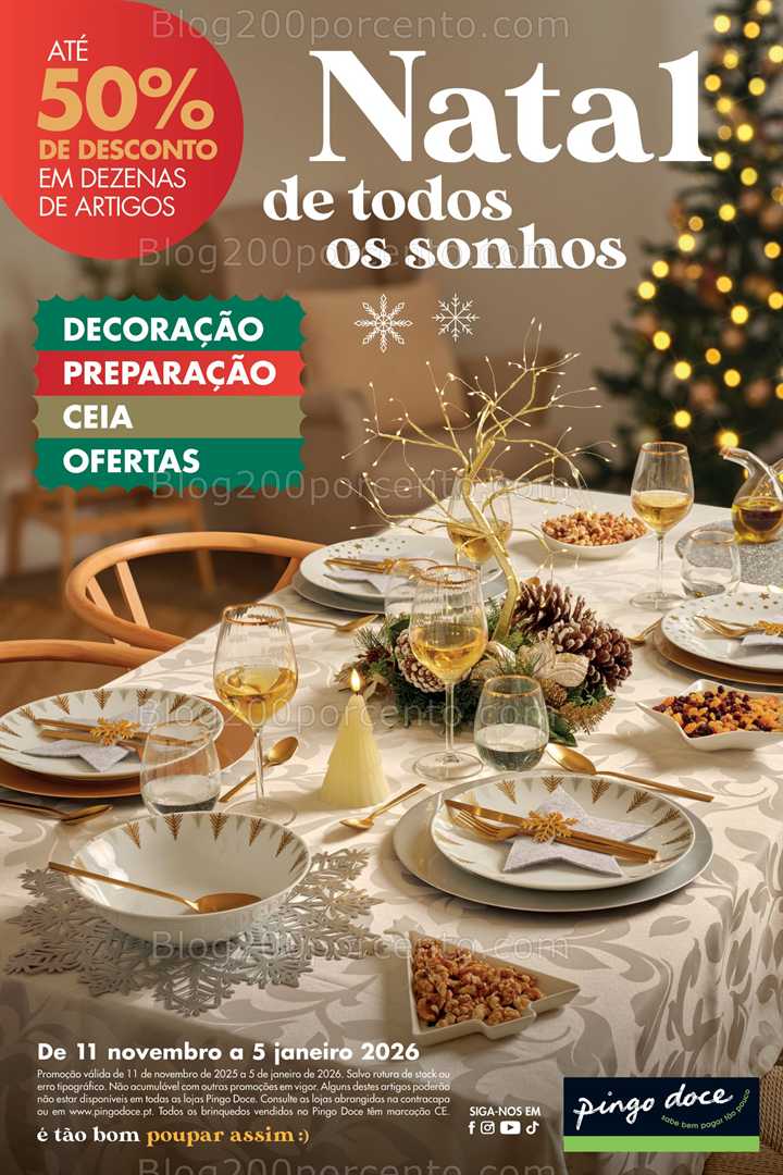 Antevisão Folheto PINGO DOCE Natal Promoções de 11 novembro a 5 janeiro