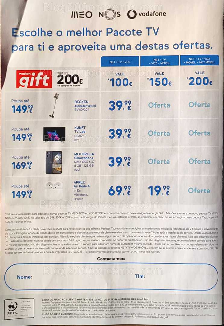 Antevisão Folheto WORTEN Mobile Black Friday Promoções até 30 novembro