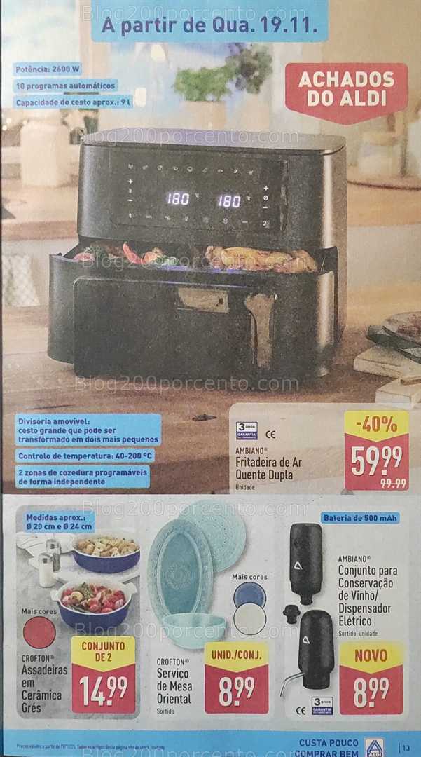 Antevisão Folheto ALDI Promoções de 17 a 23 novembro