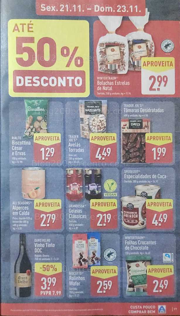 Antevisão Folheto ALDI Promoções de 17 a 23 novembro