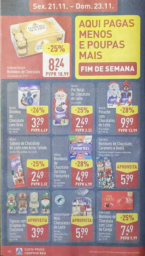 Antevisão Folheto ALDI Promoções de 17 a 23 novembro