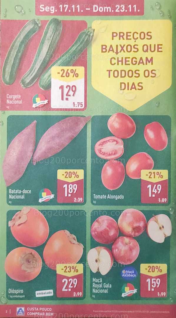 Antevisão Folheto ALDI Promoções de 17 a 23 novembro