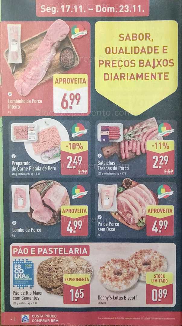 Antevisão Folheto ALDI Promoções de 17 a 23 novembro
