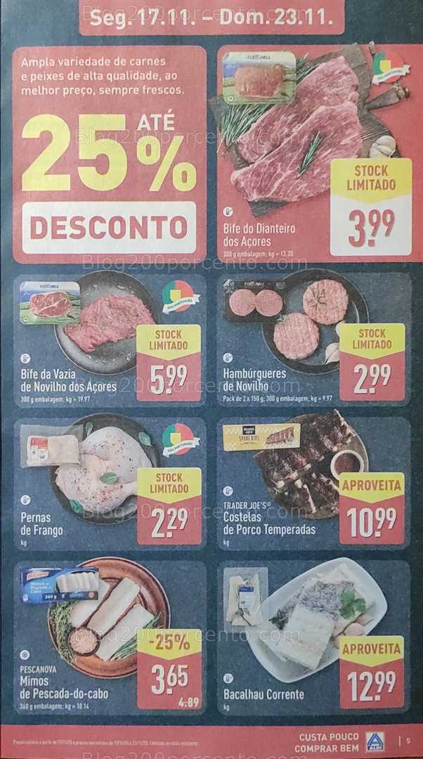 Antevisão Folheto ALDI Promoções de 17 a 23 novembro