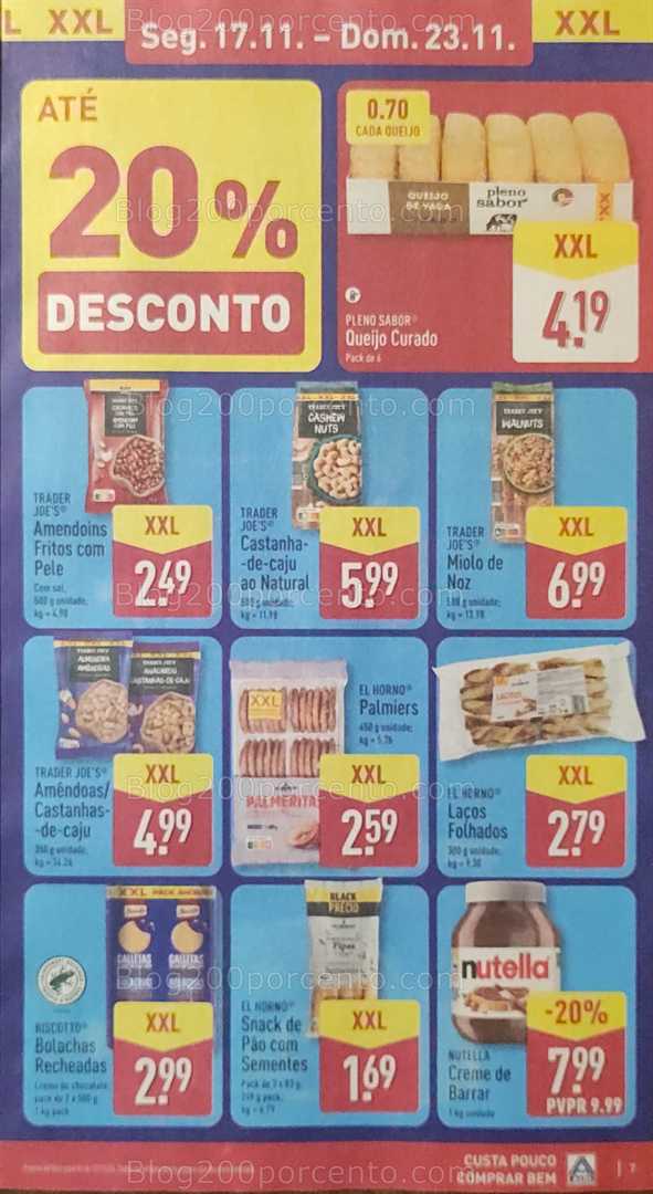 Antevisão Folheto ALDI Promoções de 17 a 23 novembro